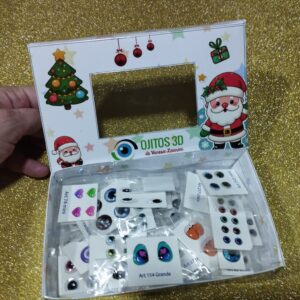 Box 100 pares de ojitos Edicion Navideña